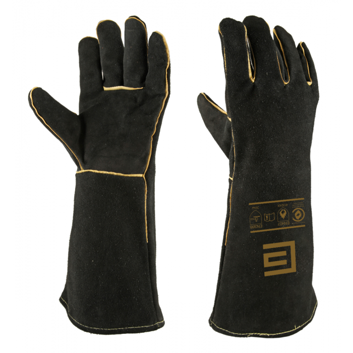 Black & Gold Welding Glove main product photo
