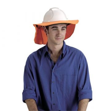 Safety Cap Brim with Neck Flap