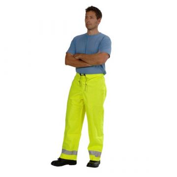 Zetel® XT Z49 Wet Weather Trousers - Fluoro Yellow with Reflective Trim