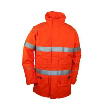 Zetel® ZX FRAS Z59 Wet Weather Jacket - Fluoro Orange with Reflective Trim