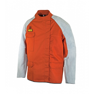 WAKATAC® Proban® Quarterback Welding Jacket with Chrome Leather Sleeves