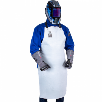 Blue Max® A1 Leather Bib Style Welders Apron Extra Long 
