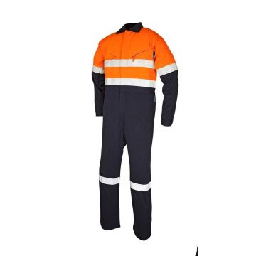 Tecasafe® Plus Ultimate 7.0oz FR Coverall - Orange/Navy Reflective Trim