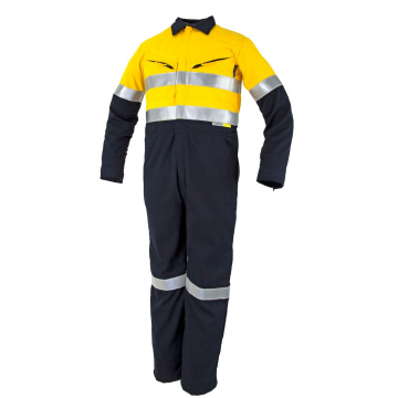 Tecasafe® Plus Ultimate 5.8oz FR Coverall - Yellow/Navy