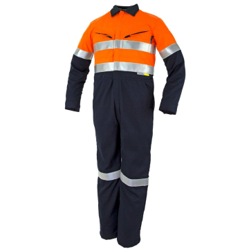 Tecasafe® Plus Ultimate 5.8oz FR Coverall - Orange/Navy