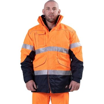 Zetel® FRAS Z50 Wet Weather 4-in-1 Jacket - Orange/Navy