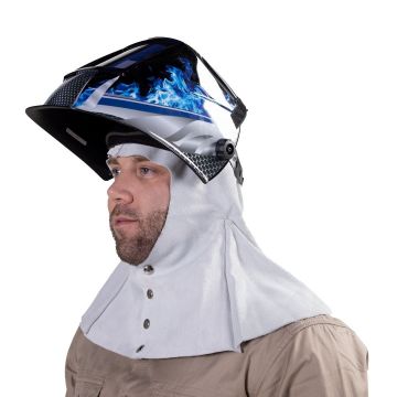 Blue Max® Chrome Leather Welders Hood