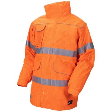 Zetel® XT Z59 Wet Weather Jacket - Fluoro Orange with Reflective Trim