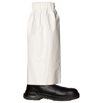 White PVC Knee High Boot Covers
