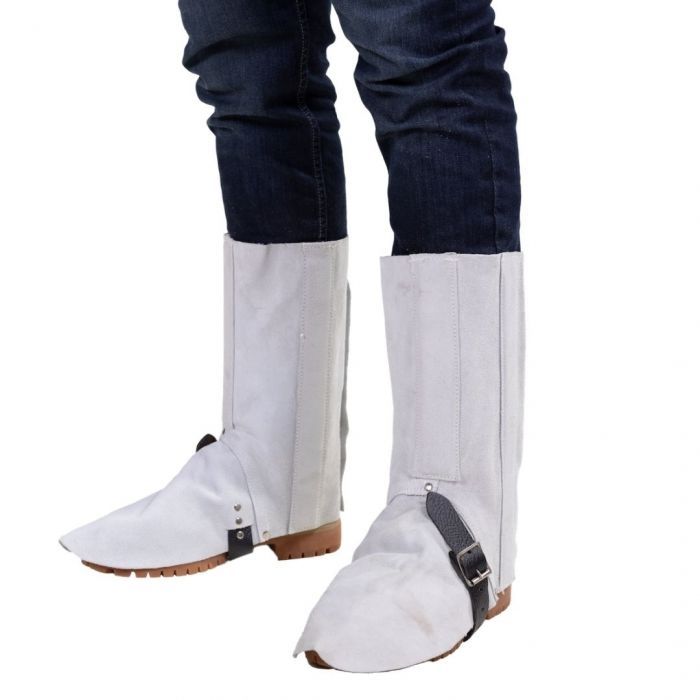Blue Max® Chrome Leather Welders Leggings - Press Stud Closure main product photo