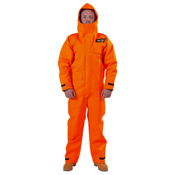 Chem-Tech® FRAS Coverall with Full Face Mask Hood main product photo