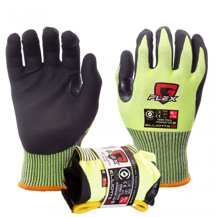 G-Flex® AirTouch Cut-D Cut Resistant Glove - High Vis Yellow Vending Machine Friendly main product photo